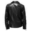 Frühling Herbst Mode Herren Streetwear Schwarze PU Lederjacke Herren Reißverschluss Hip Hop Mantel Herren Motorrad Kunstlederjacken