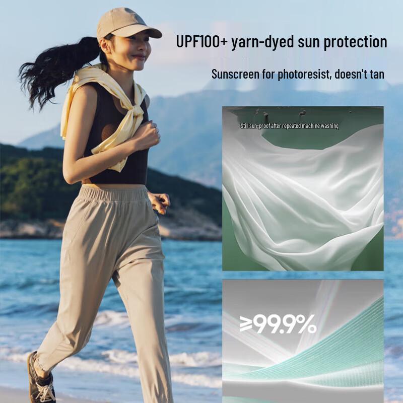 beneunder Women's Ultra-Cooling Wide-Leg Sun Protection Pants AL844