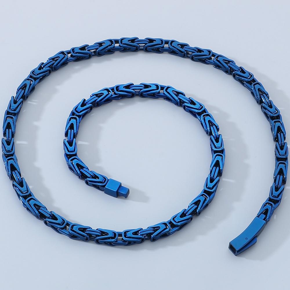 Colier Choker cu Lanț de 50-65CM 6MM pentru Bărbați, Culoare Aurie de Lux, Oțel Inoxidabil, Coliere pentru Bărbați, Cel Mai Bun Prieten, Cadouri Bijuterii pentru Ziua de Naștere a Băieților