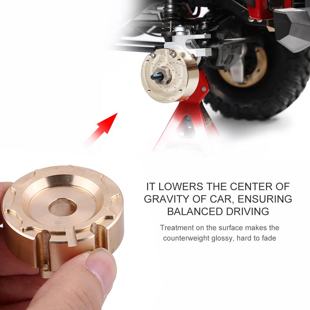 2pcs RC Car Counterweight Balance Weight Portal Drive Housing for Traxxas TRX 4 1:10 Vehicle