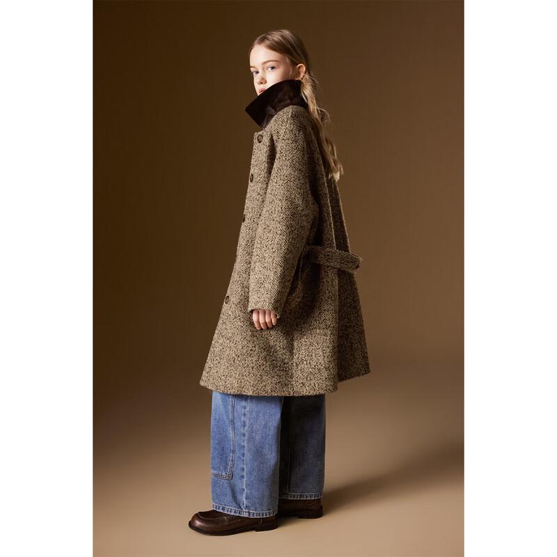 ELLE KIDS Girls' Quilted Raglan Winter Coat