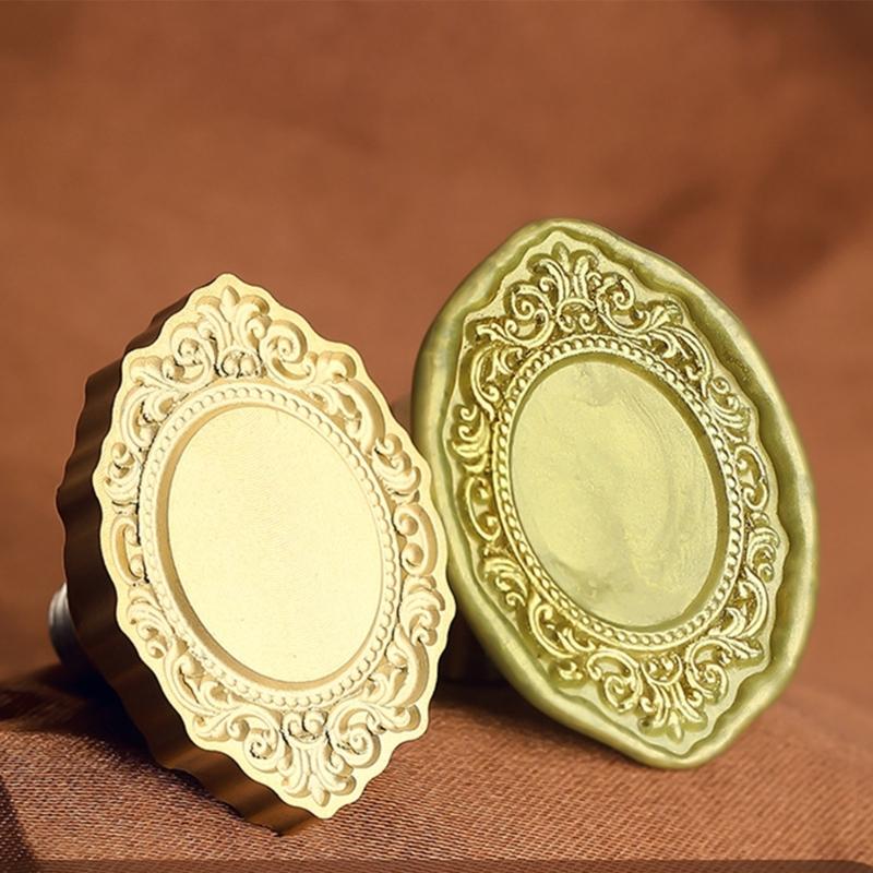 Matte Photo Frame Stamp Sealing Wax Stamp Head Fire Paint Lacquer Brass Seal Wax Stamp Head Envelope Wedding Invitation