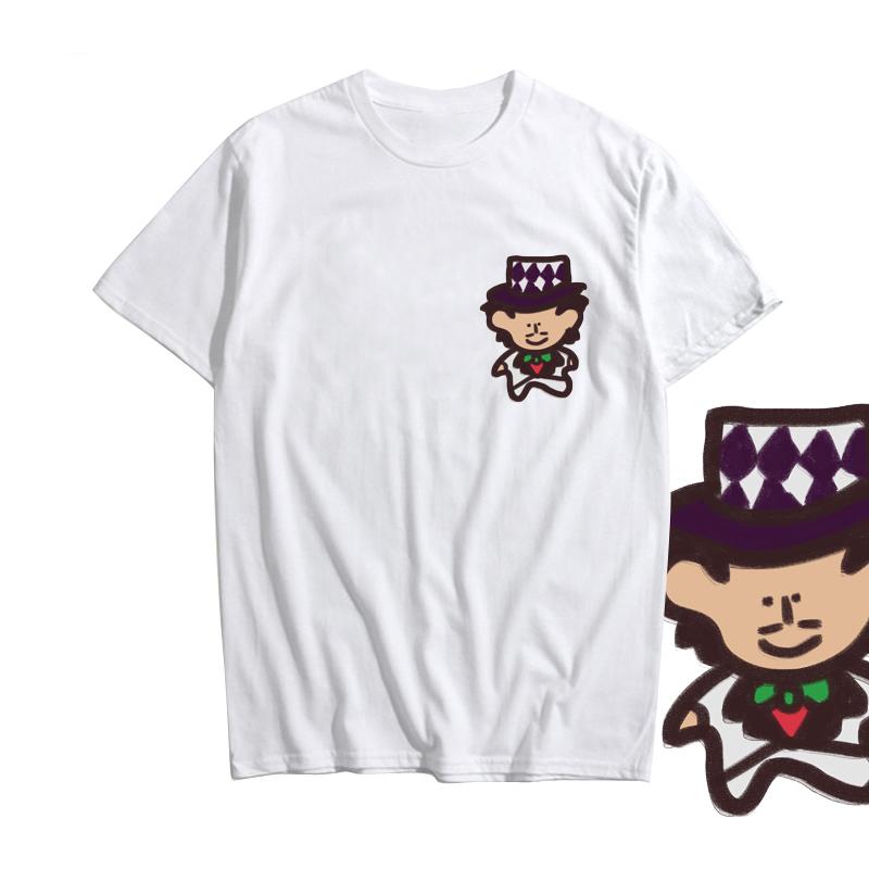 Anime JoJo Cute Character Print Short-Sleeved T-shirt Cotton Summer Men's And Women's Casual Fashion Sports Oversized Tshirt