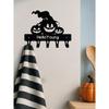 Wrought Iron Wall Hook Halloween Pumpkin Home Decor Towel Holder