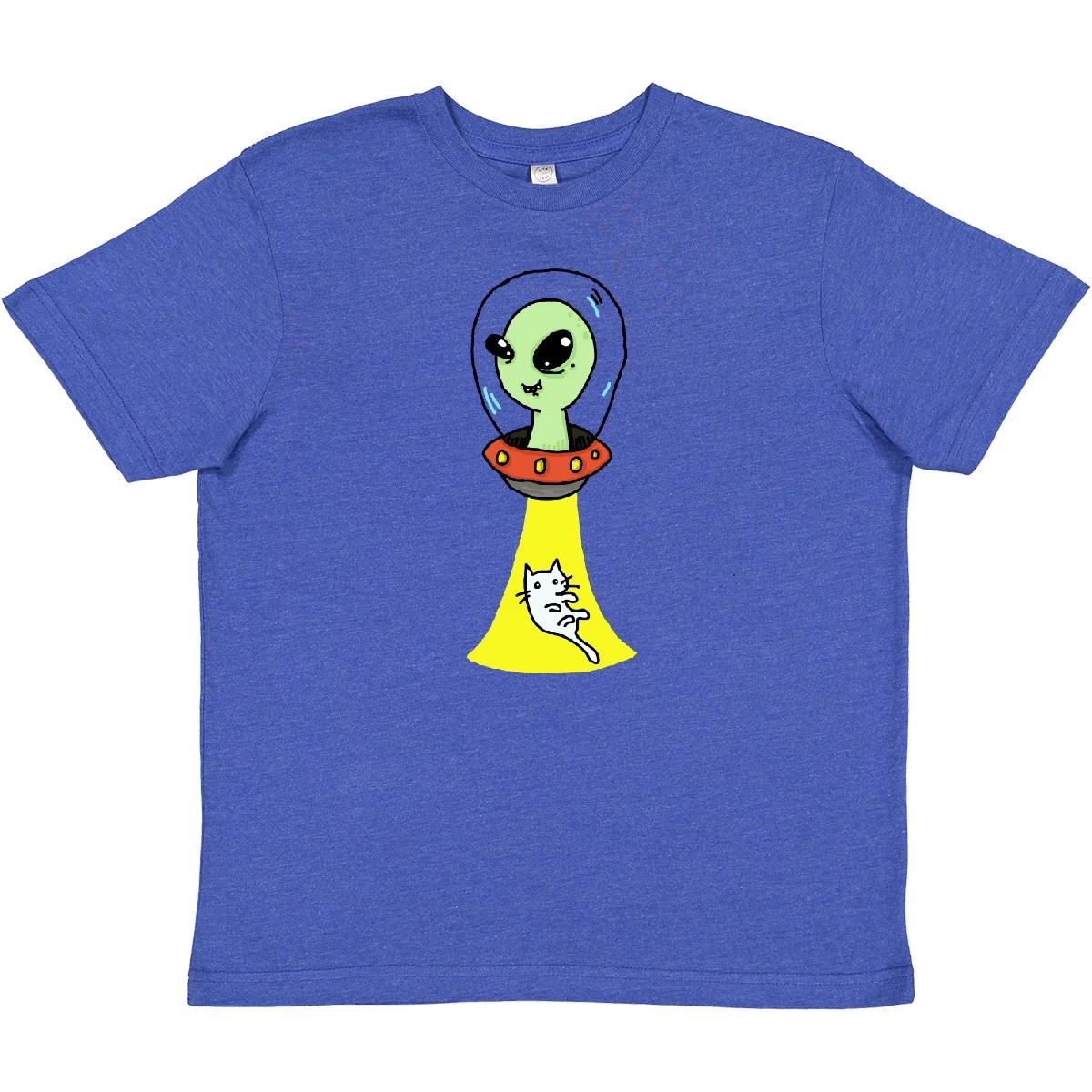 

Inktastic Alien Abduction Youth T-Shirt Shirt Goth Monster Cat Emi Boz Tee Kids 100