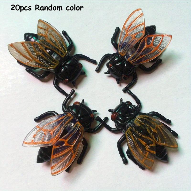 

20pcs Simulation Cicada Novelty Ornament, Halloween Toy Model Ornament, Gift, Office, Furniture Ornament Statues