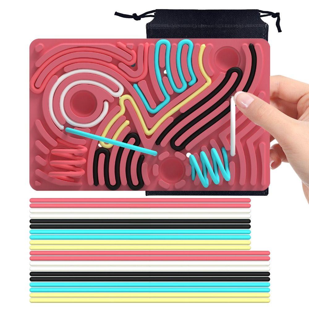 Silicone Silent Sensory Board Activity Developing Kids Busy Board Kids Adults