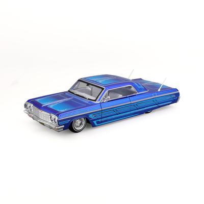 Maisto 1/26 Chevrolet Impala 1964 Blue Custom Lowriders Series / Diecast Model Car (Finished Product) 32547