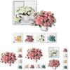 Highquality Artificial Flowers Fake Roses Bunche Bouquet Vibrant No Fading Decorative Arrangement