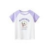 Korean Style Children's Clothing Export 2026 Summer Baby Girl Clothes Children's Pure Cotton Cartoon Dog Print Short-Sleeve T-Shirt Ins