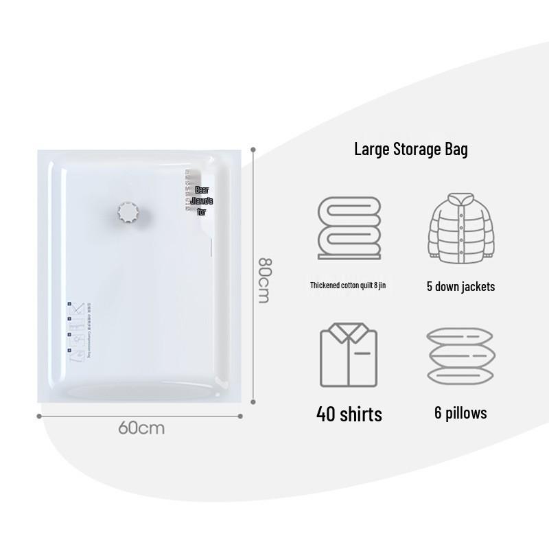 Vakuum-Kompressions-Aufbewahrungsbeutel für Steppdecken, Kleidung und Daunenjacken