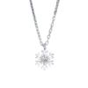 Exquisite Winter Snowflake Necklace: Versatile High-End Choker with Light Luxury Artistic Design