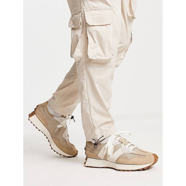 

Кроссовки премиум-класса New Balance 327 песочного цвета