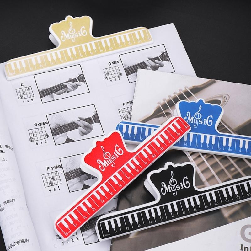 Music Note Clip Music Clip Book Page Clip Plastic Big Music Stationery Book Clip Music Book Page Holder Practice Parts