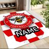 Custom Name Brentford Football Club Crest Carpet Rug Customizable Soft Washable Anti-Slip Home Living Room Sofa Mats Personalized Rug. 0909208