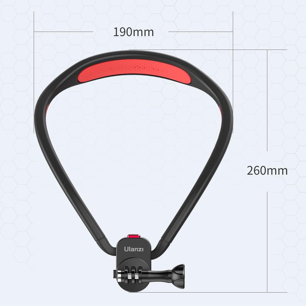 Ulanzi Necklace Mount for Action Camera Neck Smartphone Neck POV Drop Flexible Lightweight and Convenient for Compatible with Osmo Action Insta II