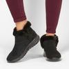 Buty zimowe trzewiki damskie Skechers On The Go Joy Bundle Up botki ocieplane czarne (15501-BBK)