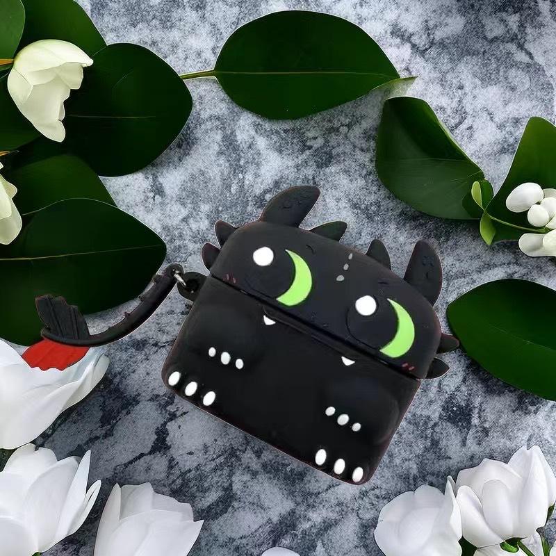 

Силиконовый чехол для наушников Как приручить дракона Беззубик How To Train Your Dragon чорний