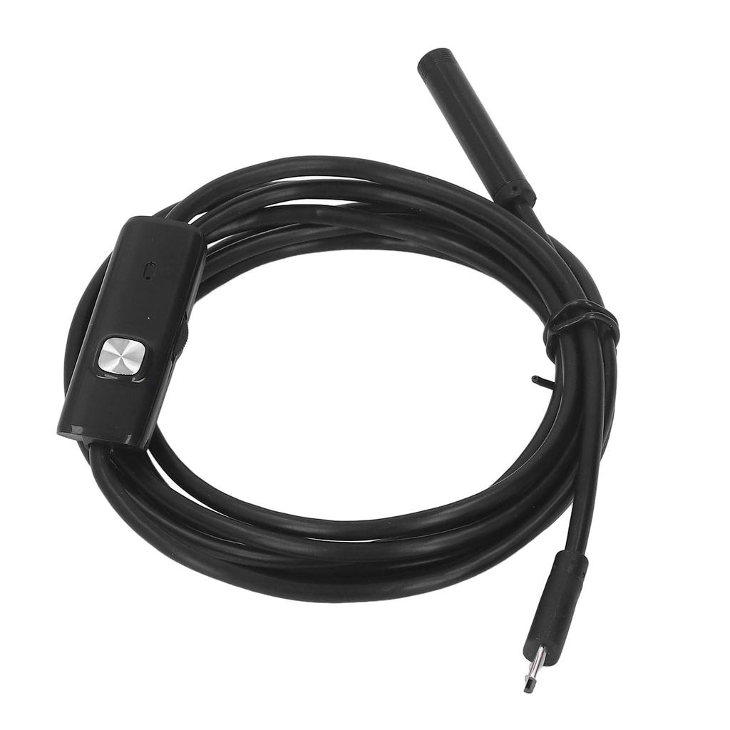USB Industrial Endoscope with 6 LED Lights 7mm Probe Pipe Inspection Camera IP67 Water Resistant