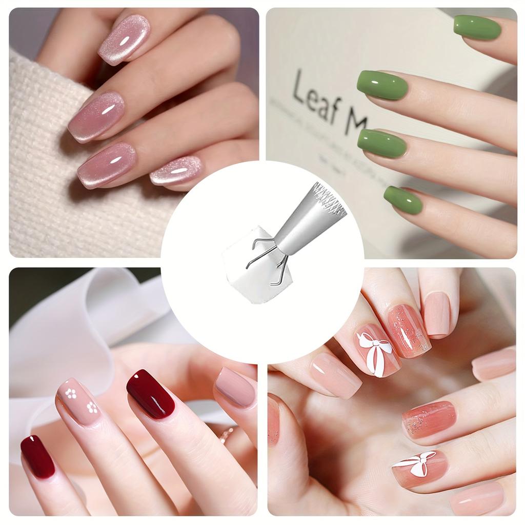 Stainless Steel Nail Art Tools Mini Sponges Grippers for Professional Makeup and Nail Trimming