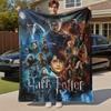 1 szt. Harry Potter, Hogwart, Magiczny Koc Flanelowy Outdoor na Cały Sezon Miękki Ciepły, Wystrój Domu 1031210