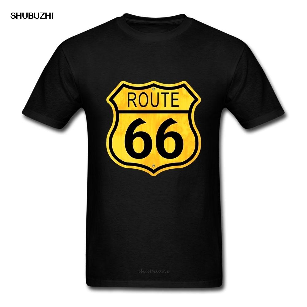 

Route 66 T Shirt Cotton Crewneck Short Sleeve Custom Tshirt Men Hiphop Rock Plus Size T Shirts 4XL