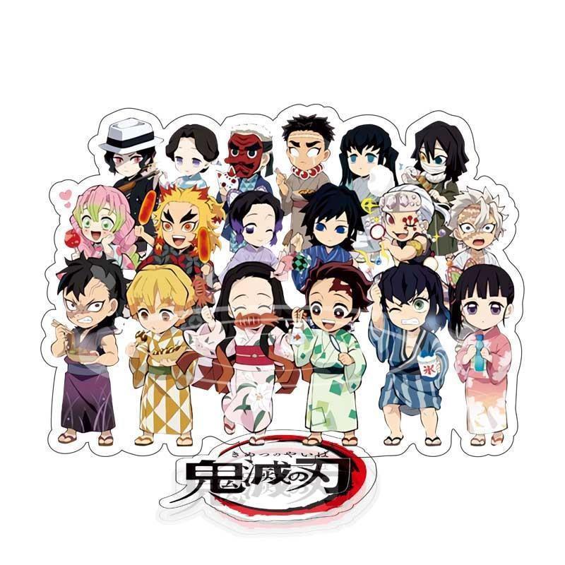 Demon Slayer Kimetsu No Yaiba Infinity Castle Acrylic Standee Kanroji Mitsuri Tokitou Muichirou Action Figure Model Toys