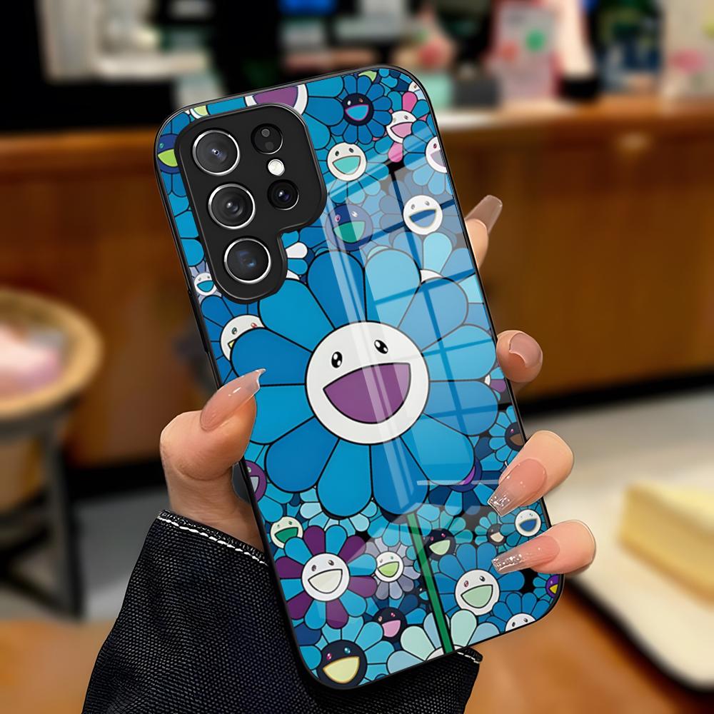 

Artist T-Takashi Murakami Phone Case For Samsung A25 A13 A33 5G A54 A36 A35 A56 A52 A14 Shockproof Glass Cover Samsung A23