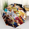 DRAGON BALL Print Automatic Open Close Umbrella, Portable Foldable Umbrella, for Outdoor Commute Camping Trip, Ideal Birthday Gift