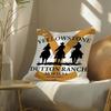 Tv Series Y-Yellowstone Pillow Case Pattern Printed Pillowcase For Living Room Sofa Cushion Cover & Bedroom Decor