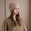 Fashion Winter Hat With Beads Details - Women'S Warm Knit Beanie In Western Style Thickened Outdoor Baggy Cap Female New