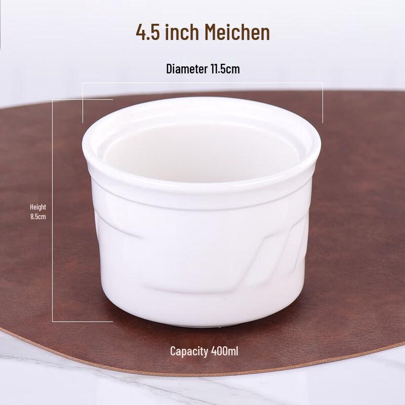 Ruhan 4.5-inch Ceramic Lidless Stew Pots - 8 Pack