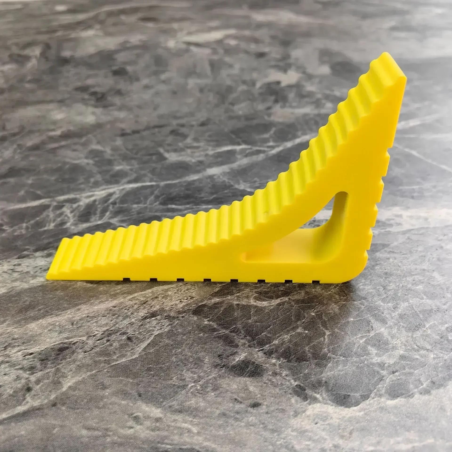 

New Safety Triangle Shape Door Stop Creative Rubber Block Wedge Doorstops Home Office Anti-collision Rear Stoppers Protection жёлтый