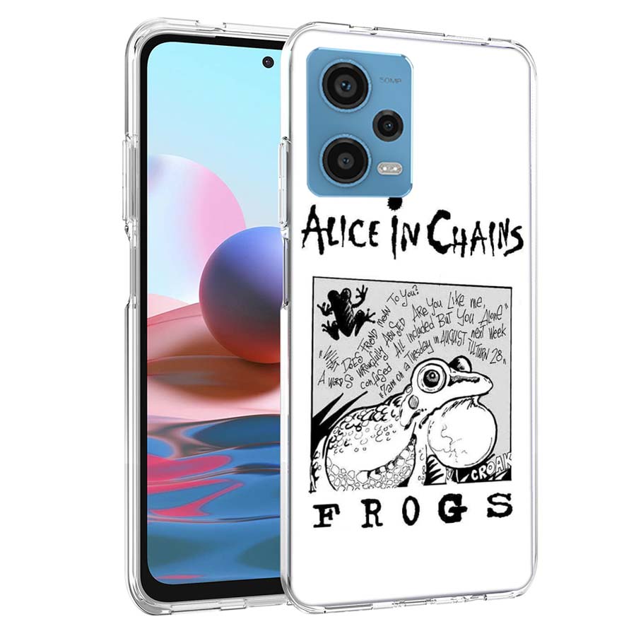 Rock Band Alice In Chains Handyhülle Für Redmi Note 13 12 14 15 Pro Plus 13R 11 11T 11E 11S 10 Pro 10S 9 9S Hülle Handy Klar TPU