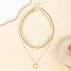 New Classic Geometric Round Hollow Snake Necklace Fashion Twist Chain Pendant Fashion Women's Choker Necklac Jewelry Gift