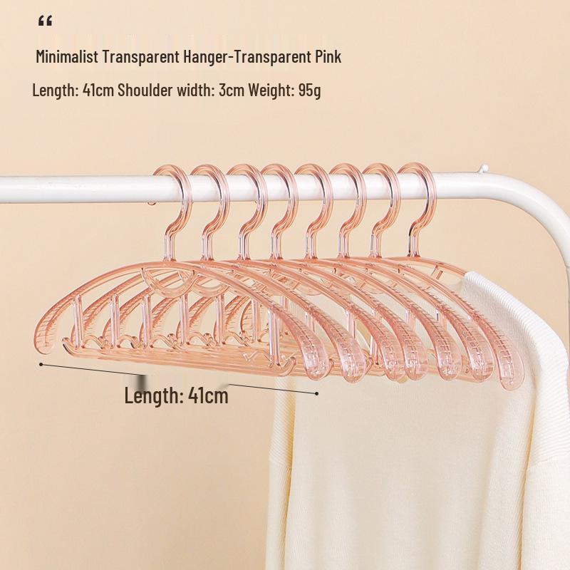 Non-Slip Acrylic Transparent Clothes Hanger - Thickened, No-Mark Design
