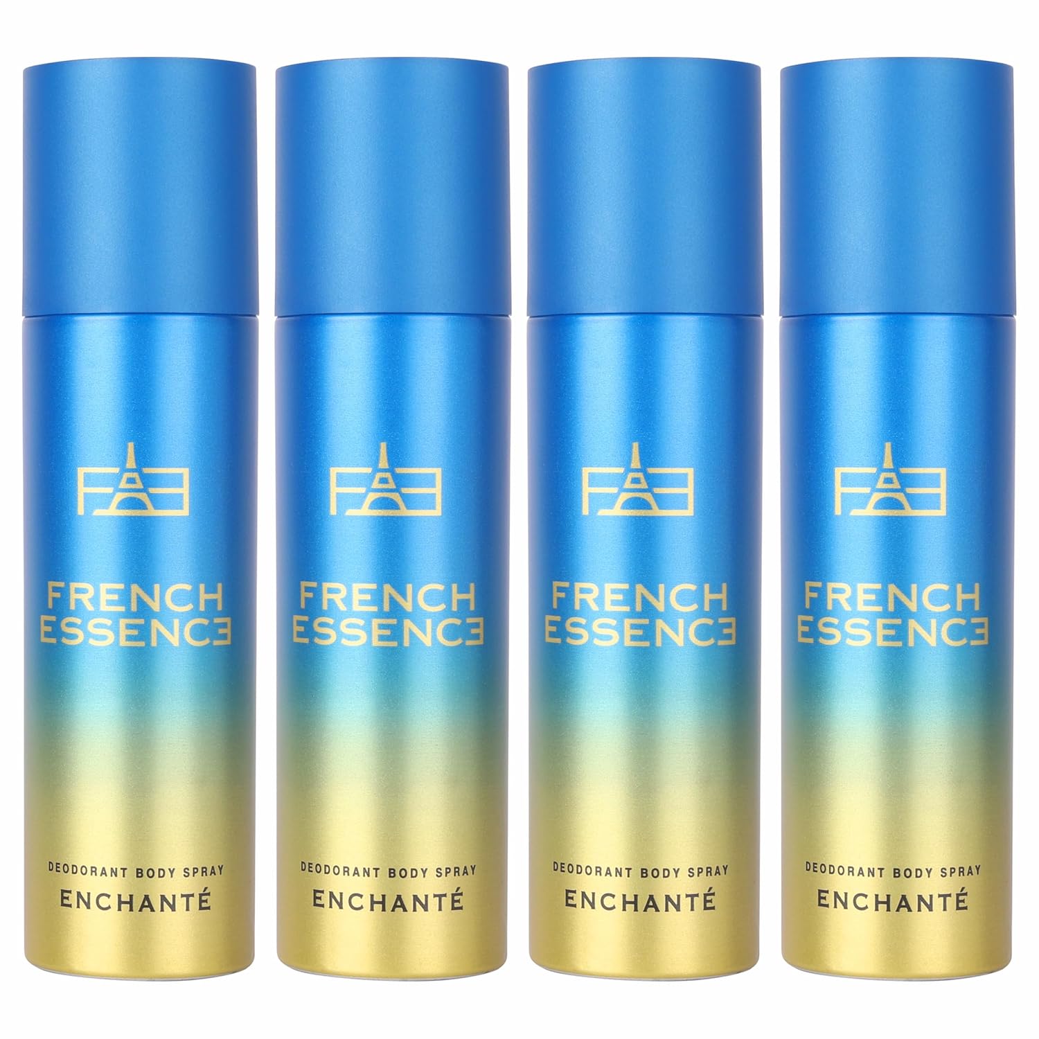 

French Essence Enchante Deodorant Body Spray For Women Pack Of 4 X 150ml - 5.07 Fl.oz. Each M чистий