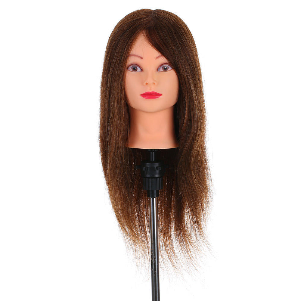 24 Mannequin Head with Clamp Holder for Braiding Hair Styling Practice Manikin Head for Hairdresser Professional