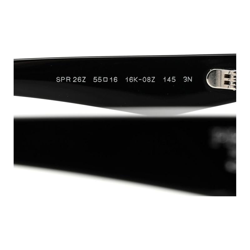 Prada Side Letters Oval Sunglasses Women's Black Black 56mm Basic Packaging-glasses Case + Packaging Box