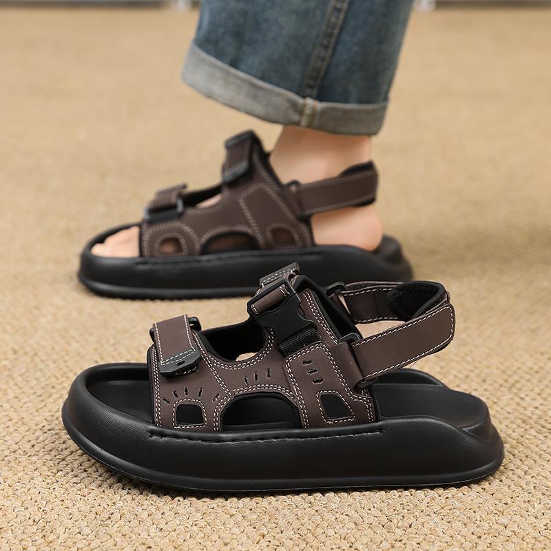 Sandals men's 2025 new summer student breathable non-slip thick-soled wear-resistant men's outdoor leisure Vietnam beach shoes