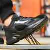 New Black Work Safety Shoes Anti-smash Anti puncture Work Sneakers Steel toe shoes Lightweight comfort Protection Shoes Security