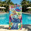 Cartoon S-Stitch-ES Cute Towel For Outdoor Camping Beach Towel Super Absorbent Quick-Drying Summer Towel