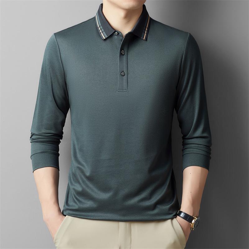 Осенняя мужская футболка с длинным рукавом — фото 4