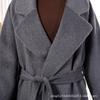 Autumn and Winter New Wool Double-sided Woolen Coat Lapel Long Commuter Temperament Women's Thin Wool Coat