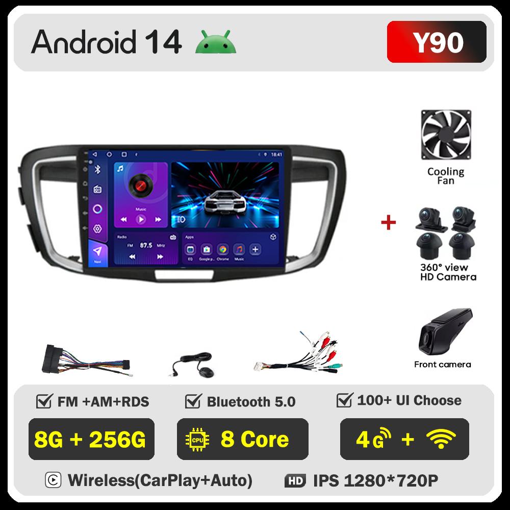 Car Multimedia Player For HondaAccord 9 2.4L 2.0L 2012-2018 Stereo Head Unit Car Radio Wireless Android Autoradio Touch Screen