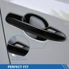 Marchfa Door Handle Door Toyota RAV4 Door Handle Custom 8PCS Covers, Protectors, Exclusive, Covers, Garnish, ABS, Dress-up Parts, Exterior, (Black)