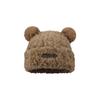 2025 Winter Cute Plush Earflap Knitted Bear Hat for Women - Korean Style Woolen Hat
