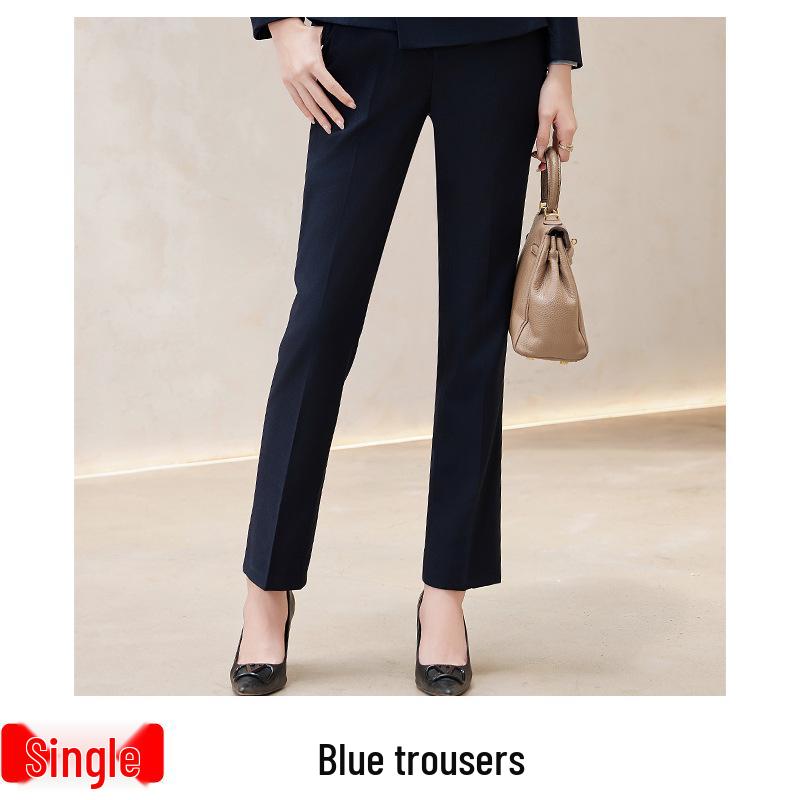 Professional Women's Suit Skirt Set 2024: Elegant Slimming Workwear for Beauty Salon and Property Consultants