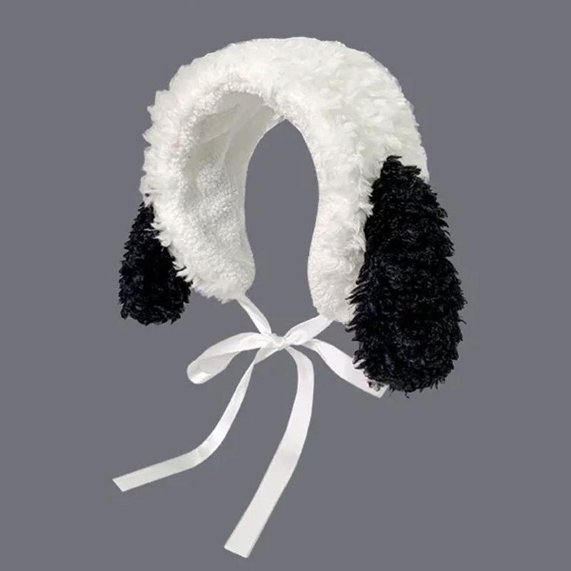 Furry Puppy Headbands Winter Ear Warmers Ear Bands Covers for Cold Weather Cartoon Headband Head Wrap Cute Puppy Ear
