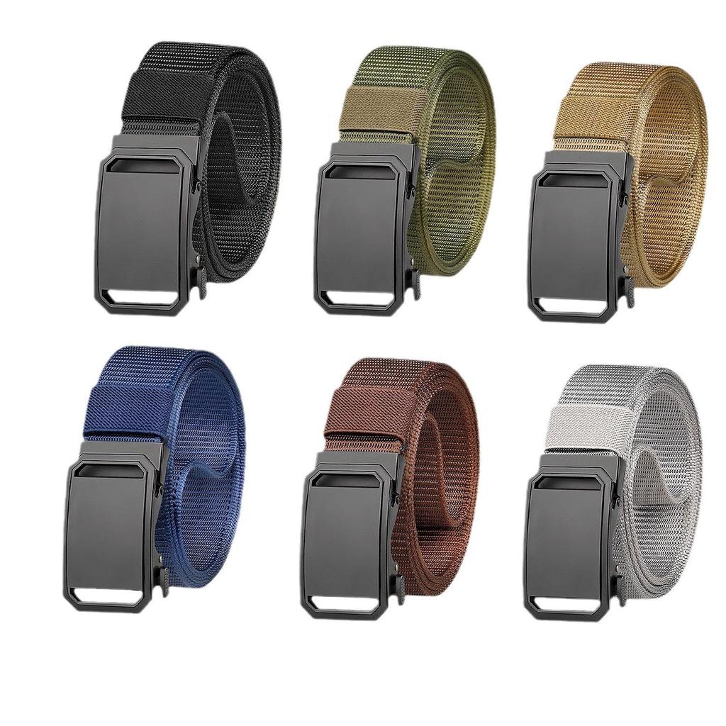 Cinto de Lona de Nylon com Fivela Automática para Uso ao Ar Livre e Militar